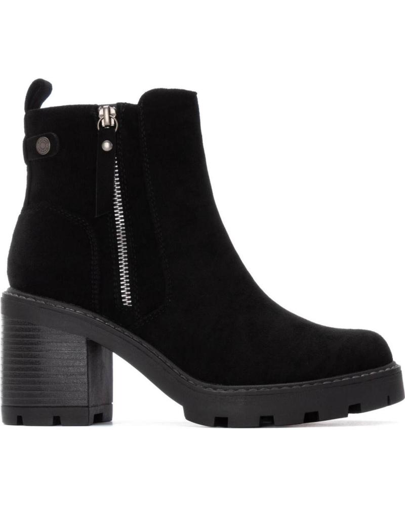 BOTINES REFRESH 173031 NEGROS CON TACÓN Y CREMALLERA NEGRO