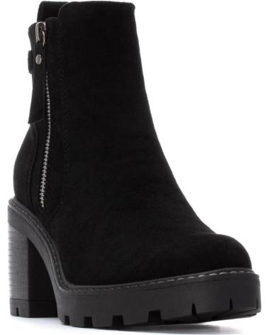 BOTINES REFRESH 173031 NEGROS CON TACÓN Y CREMALLERA NEGRO