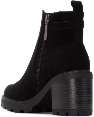 BOTINES REFRESH 173031 NEGROS CON TACÓN Y CREMALLERA NEGRO