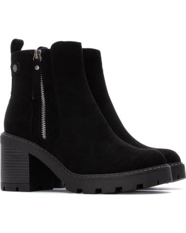 BOTINES REFRESH 173031 NEGROS CON TACÓN Y CREMALLERA NEGRO