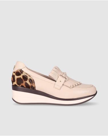 MOCASSINS CHIKA10 RE SAUCE 09 BEIGE AVEC IMPRIMÉ ANIMAL BEIG-BEIGE