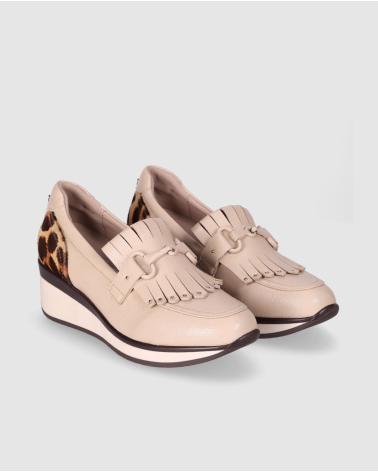 MOCASSINS CHIKA10 RE SAUCE 09 BEIGE AVEC IMPRIMÉ ANIMAL BEIG-BEIGE