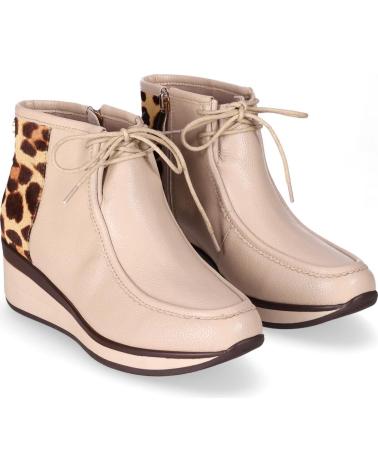 STIVALETTI CHIKA10 RE SAUCE 08 BEIGE CON STAMPA ANIMALIER BEIG-BEIGE