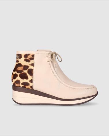 STIVALETTI CHIKA10 RE SAUCE 08 BEIGE CON STAMPA ANIMALIER BEIG-BEIGE