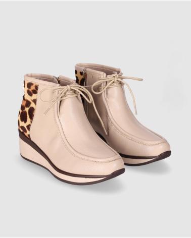 STIVALETTI CHIKA10 RE SAUCE 08 BEIGE CON STAMPA ANIMALIER BEIG-BEIGE