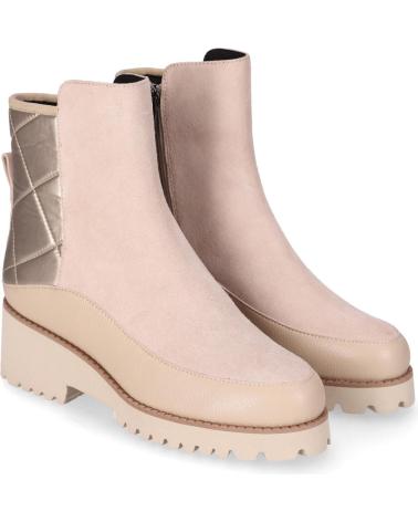 CHIKA10 RE JAZMIN 03 STIEFEL TAUPE MIT STEPPDETAIL TAUPE-TAUPE