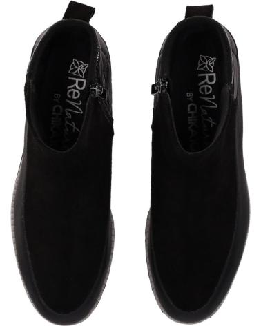 CHIKA10 RE JAZMIN 03 STIEFEL SCHWARZ MIT STEPPDETAIL NEGRO-BLACK