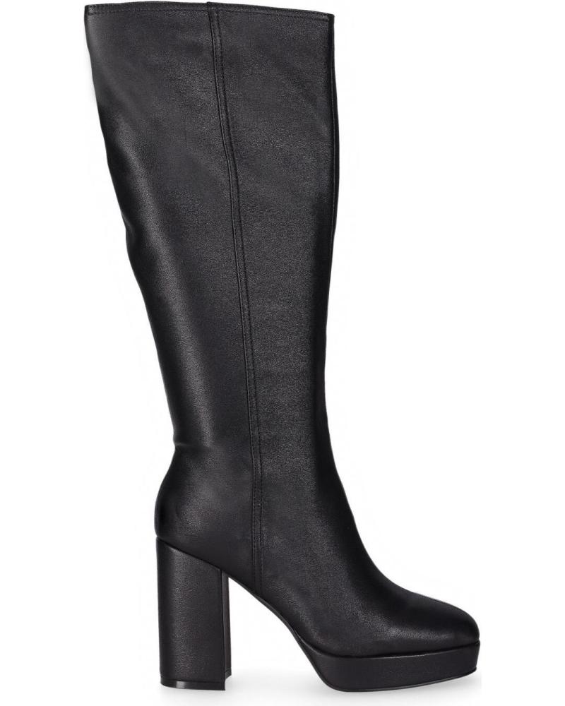 CHIKA10 JAZMIN 07 NERA - STIVALE ALTO CON TACCO A BLOCCO NEGRO-BLACK