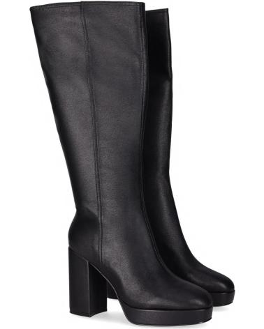 CHIKA10 JAZMIN 07 NERA - STIVALE ALTO CON TACCO A BLOCCO NEGRO-BLACK