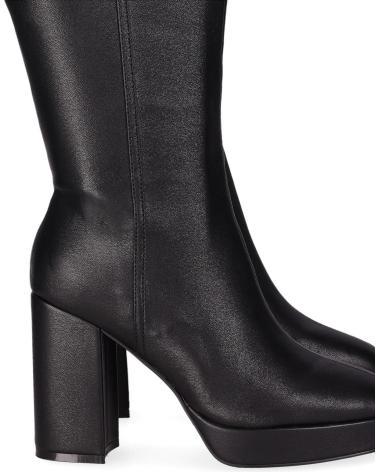 CHIKA10 JAZMIN 07 NERA - STIVALE ALTO CON TACCO A BLOCCO NEGRO-BLACK