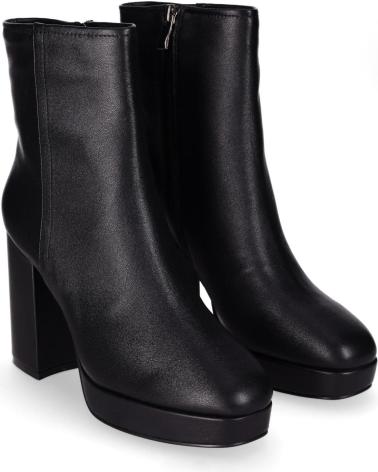 CHIKA10 JAZMIN 08 NERO - STIVALETTO CON TACCO A BLOCCO E PLATEAU NEGRO-BLACK