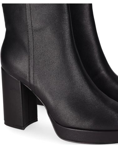 CHIKA10 JAZMIN 08 NERO - STIVALETTO CON TACCO A BLOCCO E PLATEAU NEGRO-BLACK
