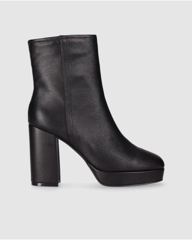 CHIKA10 JAZMIN 08 NERO - STIVALETTO CON TACCO A BLOCCO E PLATEAU NEGRO-BLACK