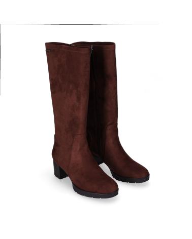 CHIKA10 RE ABEDUL 02 WILDLEDER-STIEFEL IN BRAUN MARRON-BROWN