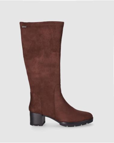 CHIKA10 RE ABEDUL 02 WILDLEDER-STIEFEL IN BRAUN MARRON-BROWN