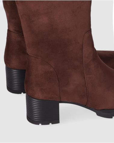 CHIKA10 RE ABEDUL 02 WILDLEDER-STIEFEL IN BRAUN MARRON-BROWN