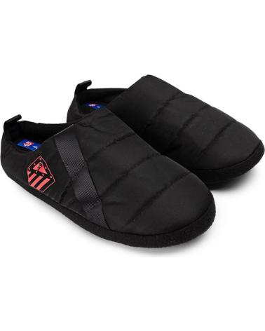 MARPEN ZAPATILLA PARA CASA ATLETICO DE MADRID ACOLCHADAS OFICIALES NEGRO