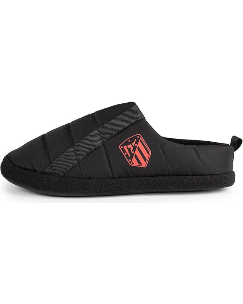 MARPEN ZAPATILLA PARA CASA ATLETICO DE MADRID ACOLCHADAS OFICIALES NEGRO