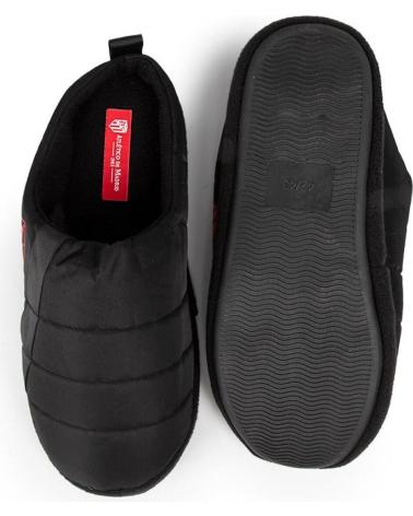 MARPEN ZAPATILLA PARA CASA ATLETICO DE MADRID ACOLCHADAS OFICIALES NEGRO