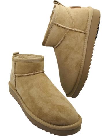 XTI STIVALETTO BASSO PIATTO IN CAMOSCIO BEIGE 14444203 BEIGE