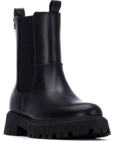 XTI 130541 BLACK CHELSEA BOOTS WITH TRACK PLATFORM AND ZIPPER NEGRO