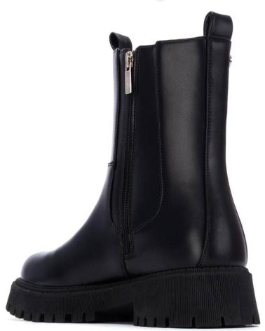XTI 130541 BLACK CHELSEA BOOTS WITH TRACK PLATFORM AND ZIPPER NEGRO