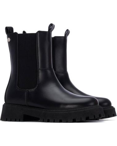 XTI 130541 BLACK CHELSEA BOOTS WITH TRACK PLATFORM AND ZIPPER NEGRO