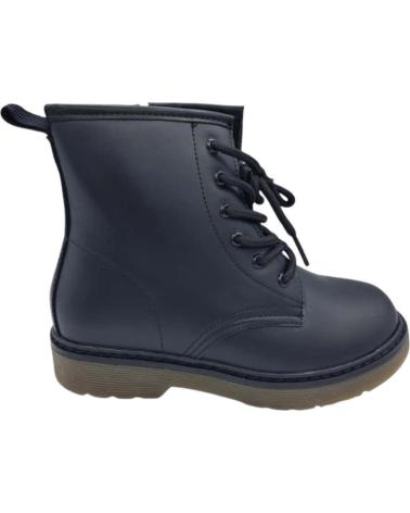 BOTÍN CALZADOMANIA NEGRO ESTILO MILITAR NEGRO