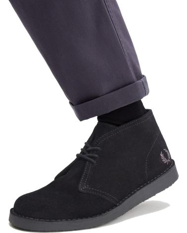 FRED PERRY HAWLEY SUEDE B9352 - 41 BLACK