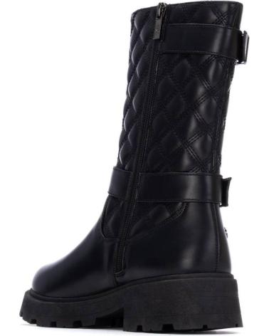 XTI BOOT 130408 BLACK QUILTED WITH BUCKLES NEGRO
