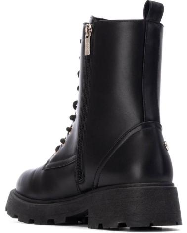 STIVALI MILITARI XTI 130543 NERI CON CERNIERA DORATA NEGRO