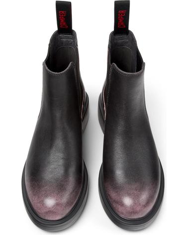 BOTINES CHELSEA CAMPER DEAN K400761 NEGRO-ROSADO NEGROROSA007