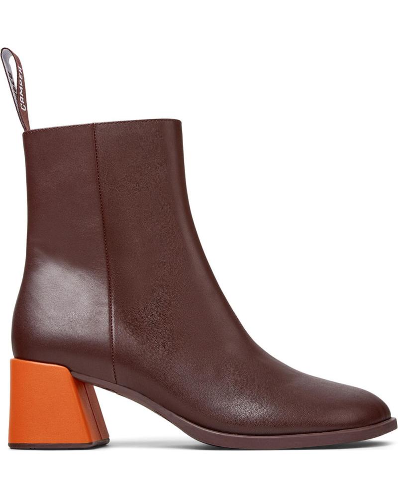 CAMPER TWINS STIEFELETTE K400798 AUS LEDER BORDEAUX BURDEOS006