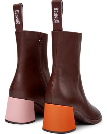 CAMPER TWINS STIEFELETTE K400798 AUS LEDER BORDEAUX BURDEOS006