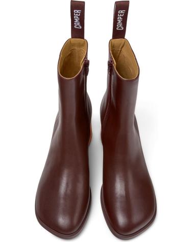 CAMPER TWINS STIEFELETTE K400798 AUS LEDER BORDEAUX BURDEOS006