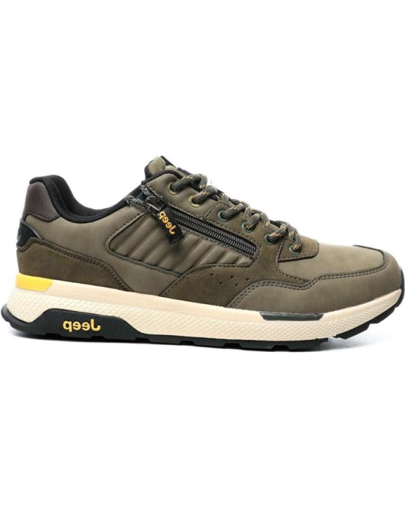 JEEP CASUAL SNEAKERS JM52140 KHAKI MILITARY VERDE
