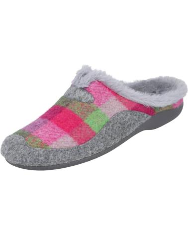 GARZON 7450-300 PANTUFAS FÚCSIA XADREZ ACONCHEGANTES FUXIA