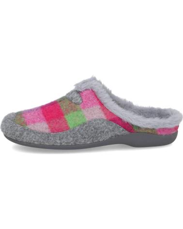 GARZON 7450-300 PANTOFOLE FUXIA A QUADRI CALDE FUXIA