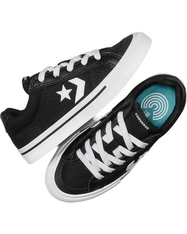 CONVERSE EN COLOR PARA NINOS NEGRO