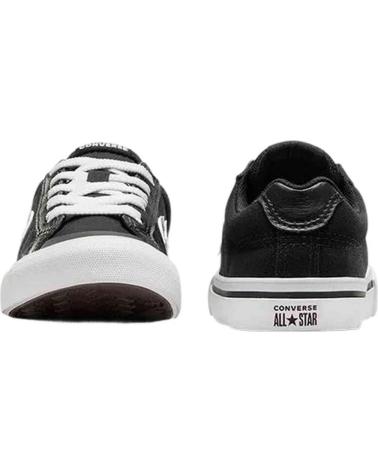 CONVERSE EN COLOR PARA NINOS NEGRO