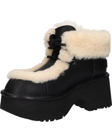 UGG 1176110 W NEW HEIGHTS LACE UP LTHR BLACK BLACK