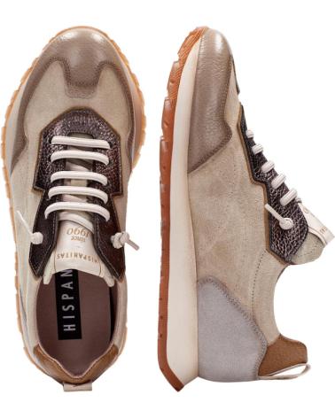 HISPANITAS CASUAL SPORT -CREAM--RON TOPO