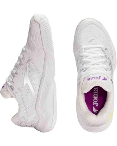 JOMA CASUAL-SNEAKER WEISS MIT LILA- UND PASTELLGELB-AKZENTEN VERDE