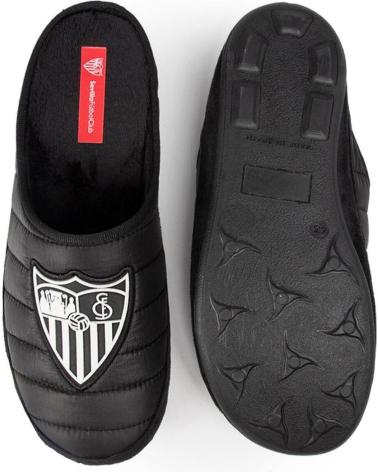 MARPEN PANTOFOLE DA CASA UFFICIALI SEVILLA FC IMBOTTITE - NERE NEGRO
