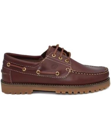 NIKKOE ZAPATOS NAUTICOS DE HOMBRE DE PIEL CON SUELA TRACK TALLAS 39 MARRóN