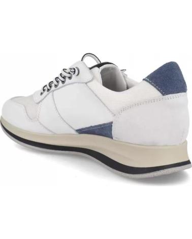 DI PRIETO ZAPATILLAS CASUAL DE PIEL PARA HOMBRE TALLAS 39 A 46 MODELO BLANCO