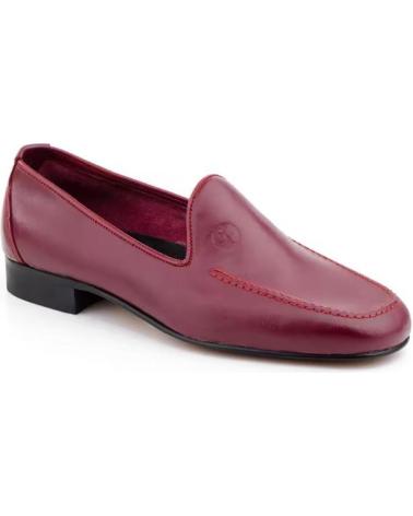 NIKKOE MOCASINES DE PIEL PARA HOMBRE CALZADO ELEGANTE Y COMODO TALL ROJO