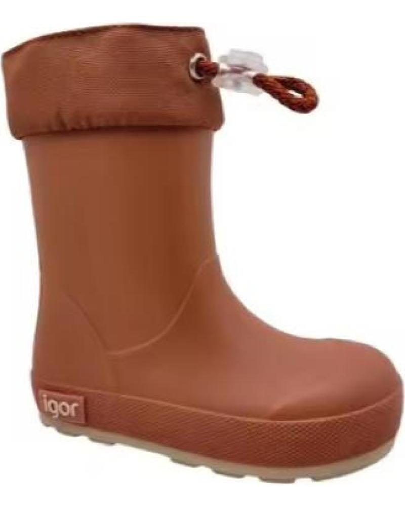 BOTAS DE AGUA RESPETUOSAS IGOR - COLOR TOSTADO ROJO