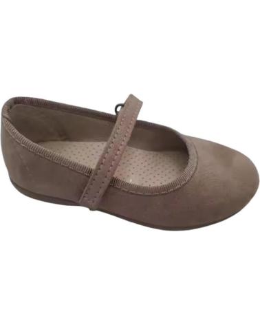 CONDIZ SCARPE MARY JANE IN TELA MARRONE CON CHIUSURA A STRAPPO - TAGLIE 20-38 MARRóN