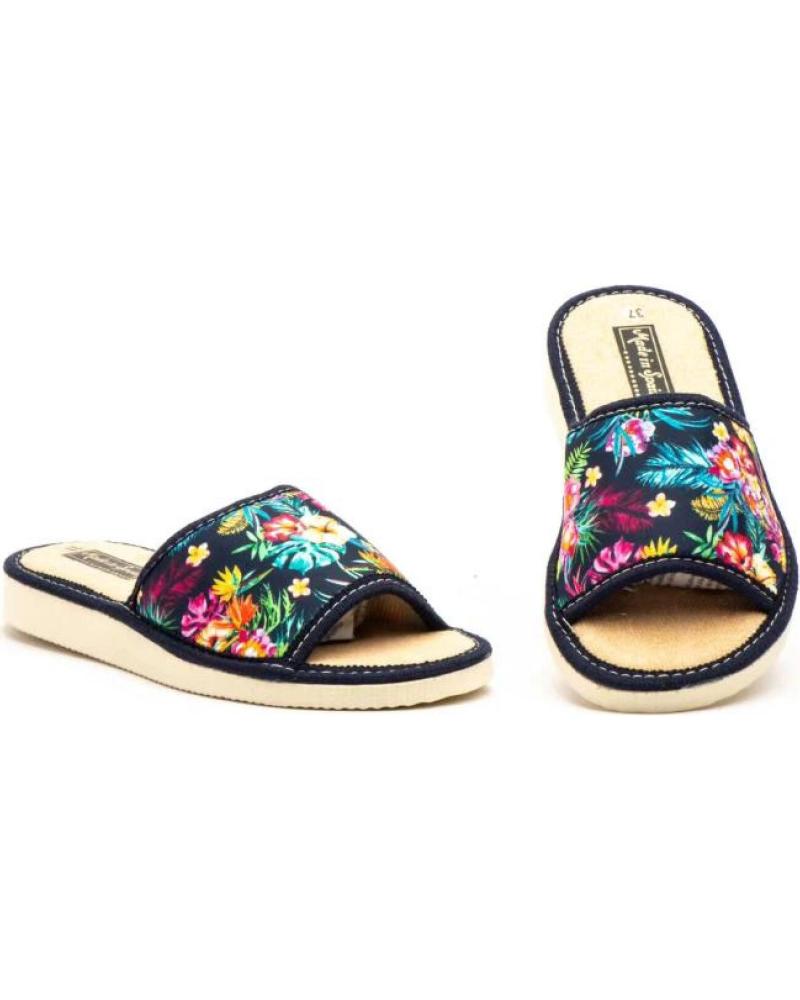 JAM ZAPATILLAS DE CASA ABIERTAS PARA MUJER CON ESTAMPADO FLORAL VARIOS COLORES